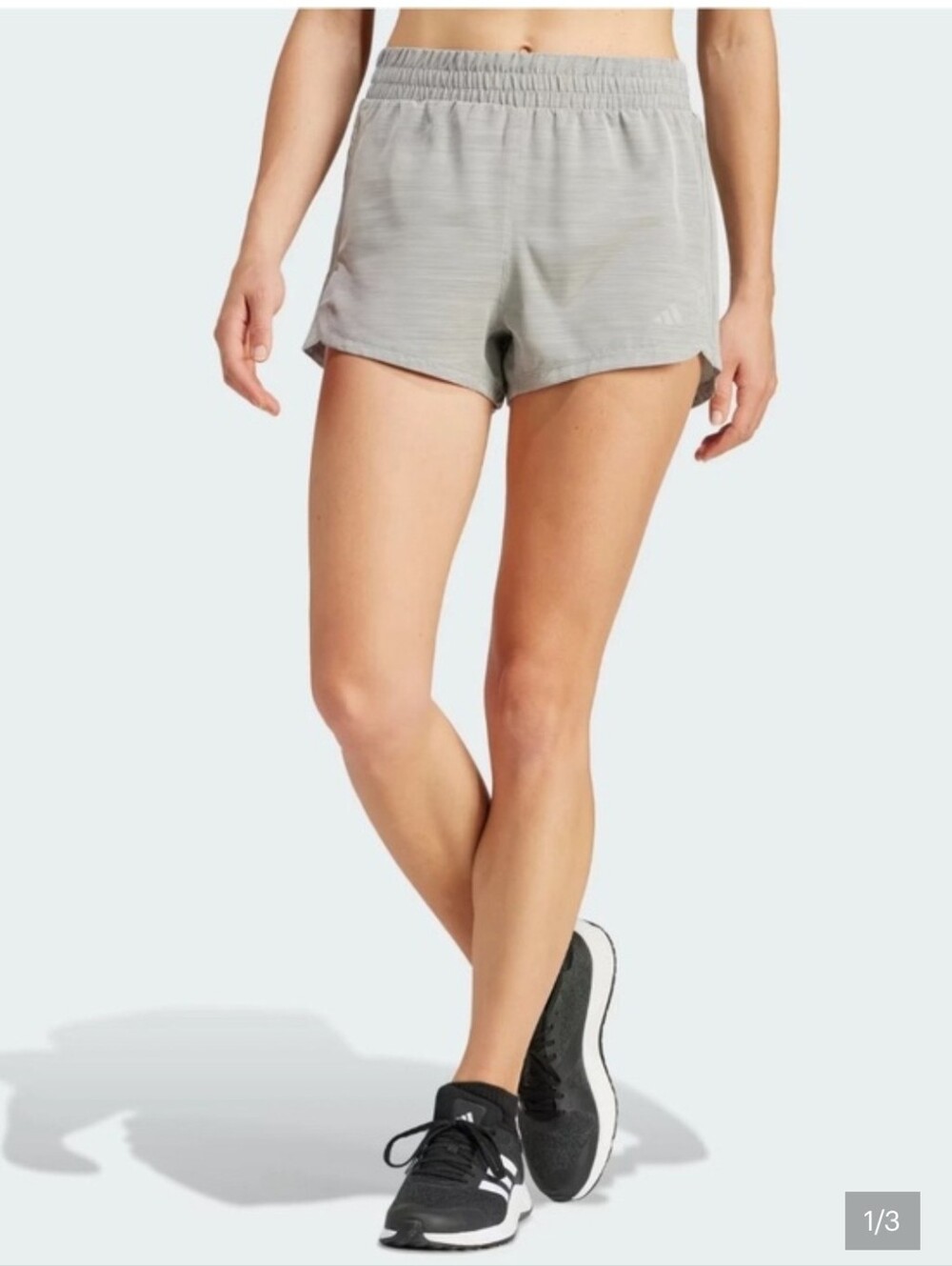 adidas Pacer 3" Inseam Workout Woven High Rise Shorts
